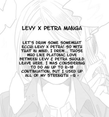 Plump Levi × Petra Manga- Shingeki no kyojin hentai Highheels